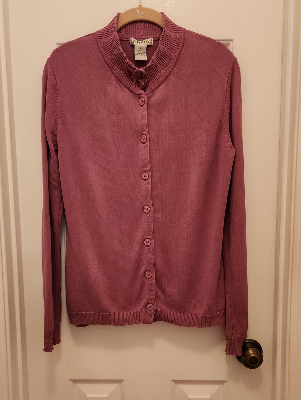 Vintage Orvis Silk Cardigan - Size S